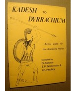 ARMY LISTS ANCIENT PERIOD *SOLID RARE* KADESH TO DYRRACHIUM DUNGEONS DRA... - $107.91