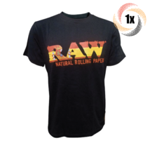 1x Shirt Raw Spanish Flag Logo Design Black Comfy T Shirt | M | 100% Cotton - £32.35 GBP