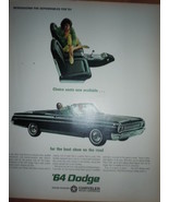 Dodge Chrysler Convertible  Print Magazine Ad 1964 - €8,61 EUR