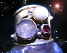 Haunted RING THE SORCERER'S LIGHT AMAZING GIFTS HIGHER MAGICK 7 SCHOLARS CASSIA4 image 2