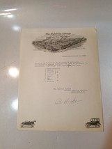 READ!! 1923 letterhead THE BALSAMS DIXVILLE NOTCH - BALDWIN GARAGE COLEB... - £13.88 GBP