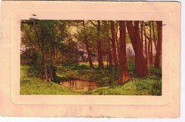 Landscape Postcard Forest Pond Trees Woods Made in Germany 1913 - £1.72 GBP