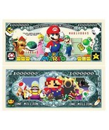 ✅ Super Mario Bros 100 Pack Nintendo 1 Million Dollar Bills Collectible ... - £19.42 GBP