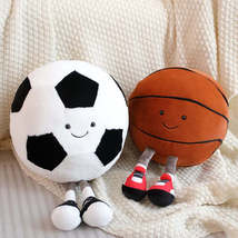 Basketball Football Plush Toy Cute Stuffed Animal Toy for Children Kids Doll Sof - £11.53 GBP