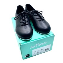So Danca Zuri Black Oxford Tap Shoes 6 Extra Hard Box Dance Leather TA42 - £35.81 GBP