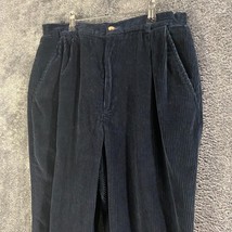 The J Peterman Company Pants Womens 16 32x29 Dark Blue Corduroy Dress Fo... - $14.43