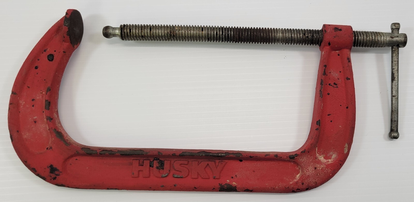 *PV) Husky 8&quot; Adjustable Red C Clamp Garage Clamping Tool - $9.89