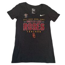 Nike USC Trojans 2017 Rose Bowl Game T-Shirt Women’s Medium Gray NCAA - $19.79