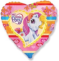 My Little Pony Foil Heart Shaped Mylar Balloon Birthday Party Supplies 1 Count - £3.13 GBP