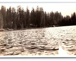 RPPC Vista Da Acqua Hume Lago California Ca Unp Cartolina Z9 - $5.62