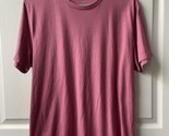 Old Navy Short Sleeve T shirt Womens Size L Pink Crew Neck Plain Capsule - $9.85
