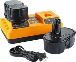 2Pack 4.5Ah 18V Battery Replacement For Dewalt 18V Ni-Cad/Ni-Mh Battery Dc9096 - $96.95