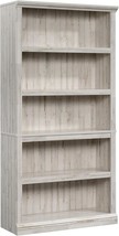 Sauder Miscellaneous Storage 5-Shelf Bookcase/Book Shelf, White Plank Fi... - £121.49 GBP