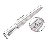 Ring Size Mandrel, US Sizes 1-15, EU, mm and International Sizes Aluminu... - $6.99