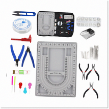 Jewelry Making Supplies Kit - Bead Board, Tray, Pliers, Findings - Perfect for N - £56.44 GBP