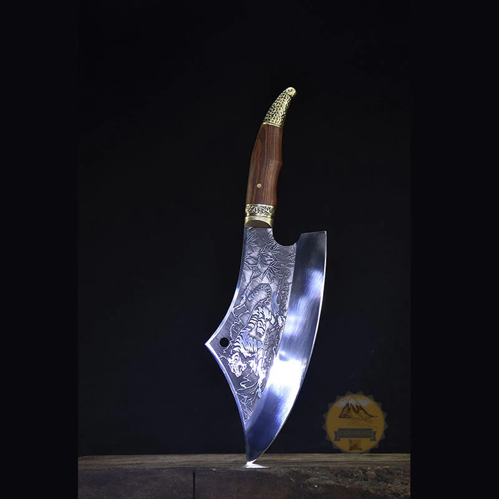 HANDMADE PROFESSIONAL HIGH CARBON STEEL CHEF KNIFE MEAT CLEAVER SLICER F... - $89.10