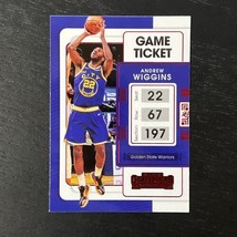 2021-22 Panini Contenders Basketball Andrew Wiggins 50 Red Golden State Warriors - £1.57 GBP