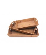Set of Three Brown Wood Serving Tray - $212.49