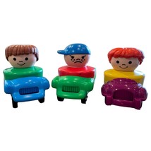 Fisher Price Chunky Little People Figure Cars Vehicles Vintage 1993 Lot of 6 - £12.73 GBP