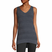 a.n.a. Women&#39;s V-Neck Sleeveless Pull Over Sweater X-SMALL Evening Blue Color - £15.37 GBP