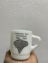 forward Township PA centennial 1869-1969 fire king Coffee mug anchor hocking - £23.38 GBP