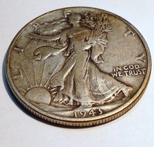 1943 WALKING LIBERTY SILVER HALF DOLLAR COIN - $45.78