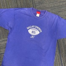 Vintage Dallas Cowboys NFL Reebok Purple Graphic T-Shirt Large Mens - $11.99