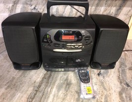 Magnavox AZ 2805 AM FM Boombox Stereo Dual Cassette BassReflex CD/Cass F... - $385.98