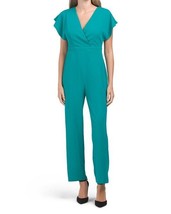 NEW LONDON TIMES GREEN CAREER WIDE LEG JUMPSUIT SIZE 12 $120 - $64.79
