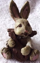 Sarah’s Attic Little Angle Bunny Billi Holding A Mandolin 1990 - £4.79 GBP