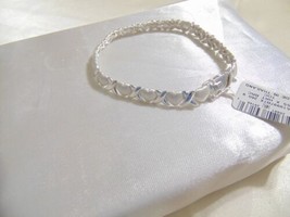 Giani Bernini 7&quot; Heart Link Bracelet in Sterling Silver B656 $150 - £51.21 GBP