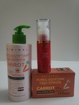 purec egyptian magic whitening carrot lotion,soap and extreme white pari... - $73.99
