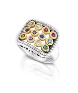 Kabbalah Ring with Priestly Breastplate Hoshen Stones Silver 925 Gold 9k... - £338.71 GBP