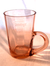 Pink Depression Glass Decagon Measuring Cup with Handle - £23.58 GBP