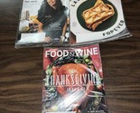 Food and Wine Magazine Lot Of 3 Thanksgiving Recipes ,lasagna,power Suit - $6.93