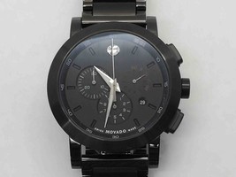 Movado Men&#39;s Black 44mm Signature Sport Chronograph Wristwatch - £1,177.55 GBP