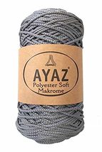 Macrame 3mm Craft Cord, Colored Soft Polyester 250 gr 175 m DIY Line, Wall Hangi - £12.76 GBP