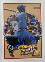 Hank Aaron Signed Autographed 1991 UD Heroes Baseball Card - Milwaukee Brewers - £78.65 GBP