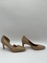 Women’s Vince Tiana Point-Toe Leather Pumps Beige Size 8M/38 - £48.09 GBP