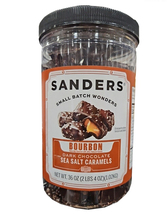 Sanders Chocolate Candy Dark Chocolate Sea Salt Bourbon Net Wt 36OZ - £19.64 GBP
