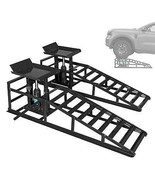 11,000 Lbs Hydraulic Steel Ramps - Heavy Duty Vehicle Maintenance Car Lift - $8,643.92 MXN