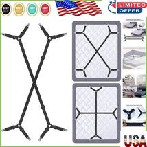 Heavy-Duty Adjustable Sheet Straps with Nickel-Plated Clips - Black 2-Pi... - $350.07 MXN