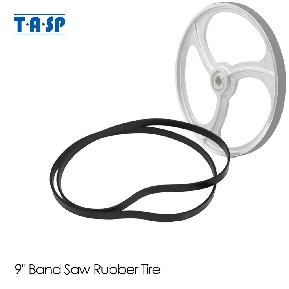 TASP 2pcs 9&quot; saw Tires wor  Saw  Scroll Wheel Ring Parts for Delta 28-150 BS100  - £64.20 GBP