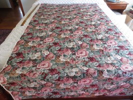 4363. Messmore Large Floral Craft, Quilting Cotton Fabric - 44&quot; X 2-1/8 Yds. - £11.45 GBP