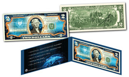 Cryptocurrency Block Chain Physical Commemorative Collectible Genuine US $2 Bill - £11.20 GBP
