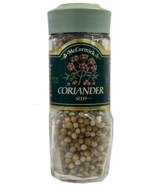 Vintage McCormick Sage Green Lid Spice Jar Bottle CORIANDER SEED - EXPIRED - £8.59 GBP