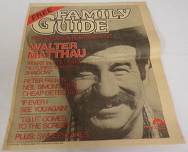 ORIGINAL Vintage 1978 Family Guide Magazine Walter Matthau Peter Falk - £15.54 GBP