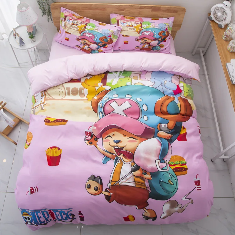Bedding Sets Cartoon Chopper Quilt Bed Cover Duvet Cover Pillow Case 2-3... - £49.77 GBP+