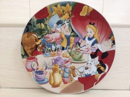 Disney Alice in Wonderland Plate. Tea Time Party Theme. Rare Item - £43.02 GBP
