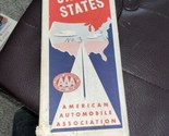 VINTAGE AAA American Automobile Club US ROAD MAP United States - £6.31 GBP